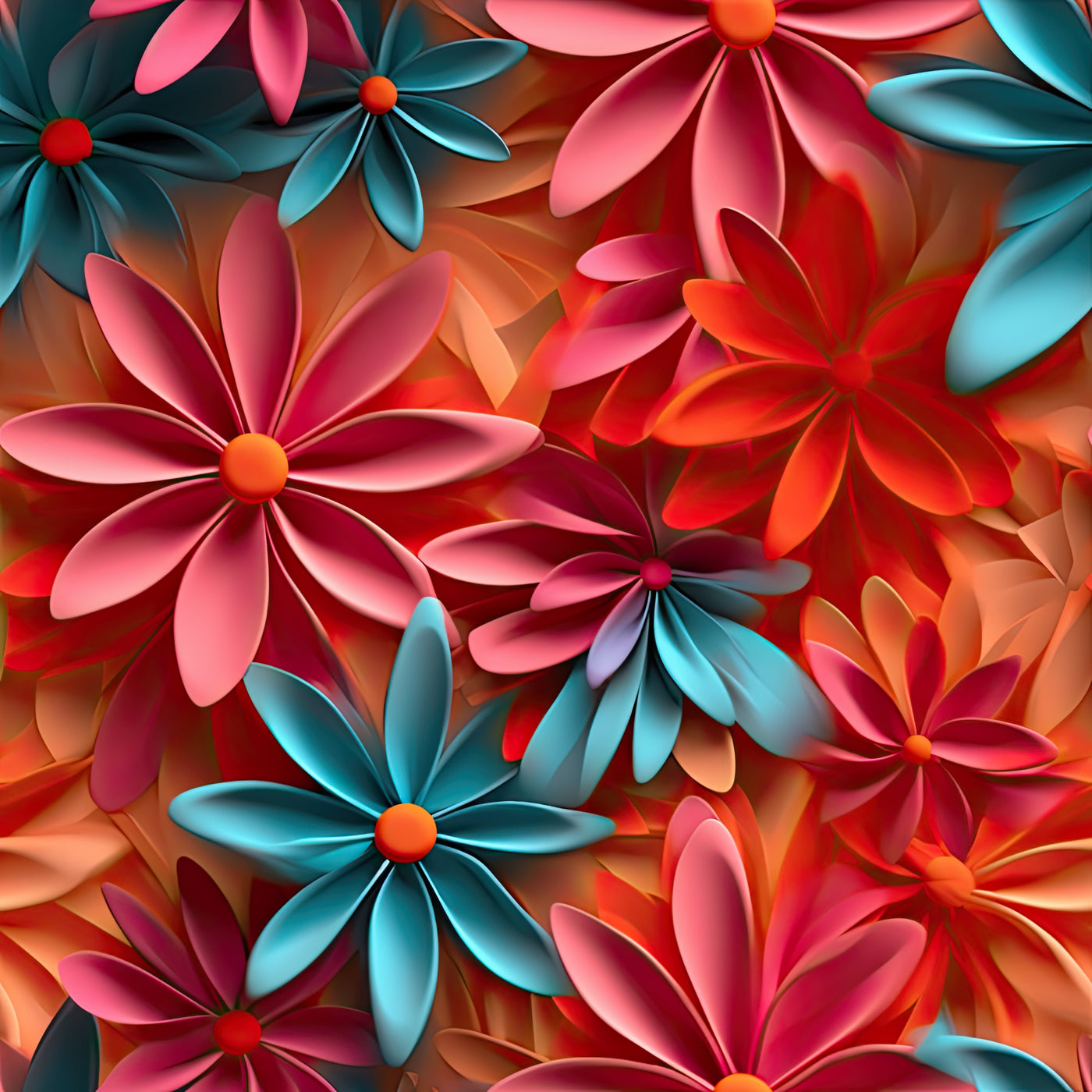 3D Flower Medley 1