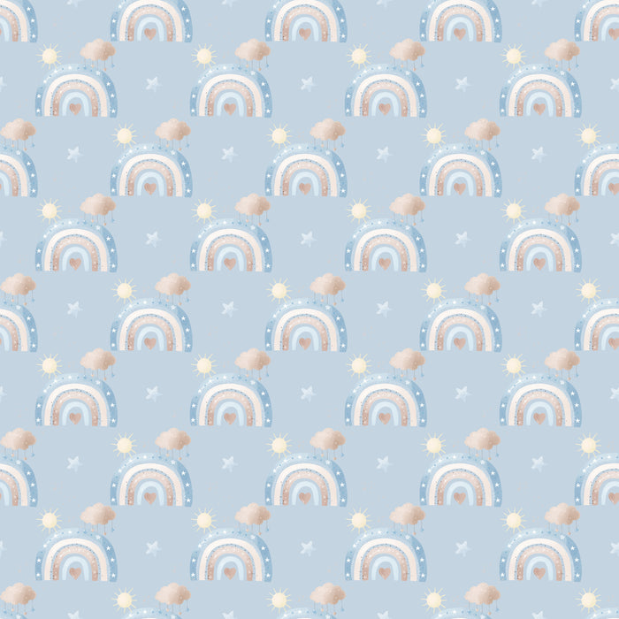 Boho Rainbows - Soft Blue