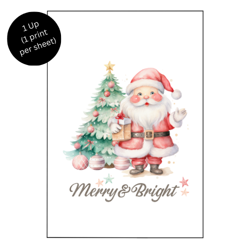 MERRY & BRIGHT - Sublimation Print