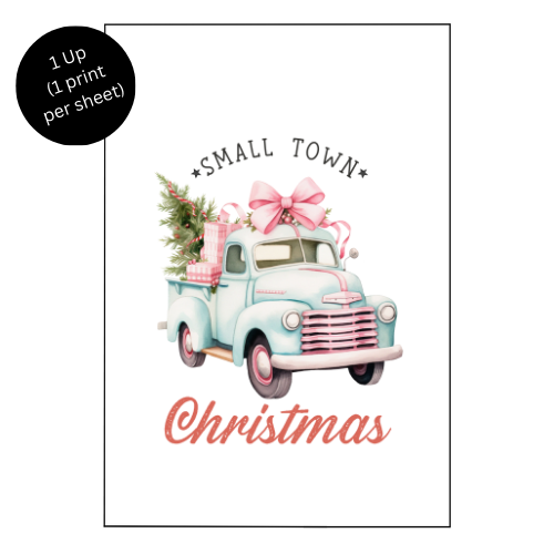 SMALL TOWN CHRISTMAS - Sublimation Print