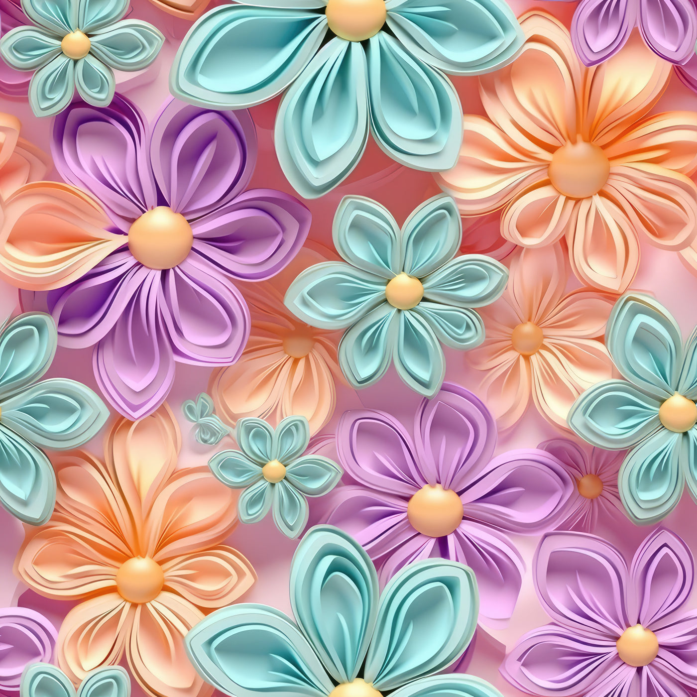 3D Flower Medley 2