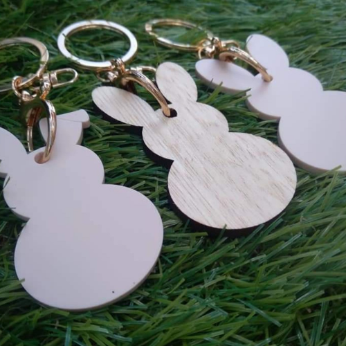 Easter Bunny Keyring