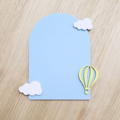 3D Hot Air Balloon Plaque