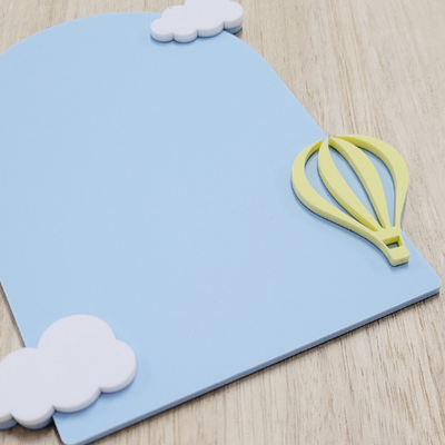 3D Hot Air Balloon Plaque