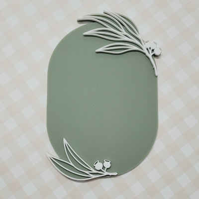 3D Eucalyptus Plaque