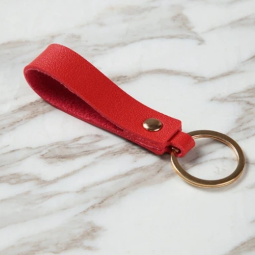 Leather Keychain - loop