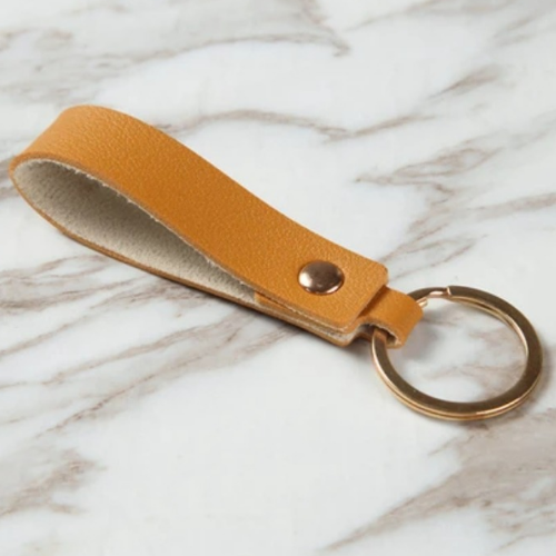 Leather Keychain - loop