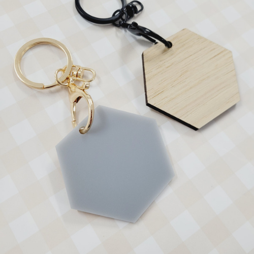 Hexagon Keyring