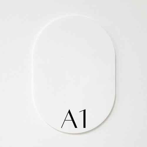 A1 Oval - (Acrylic + Timber)