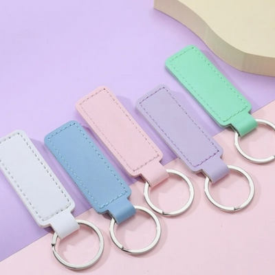 Leather Keychain - 10 colours available