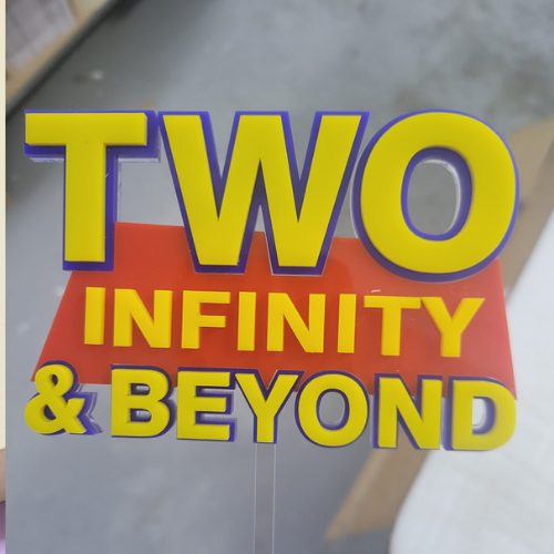 Two Infinity & Beyond Cake Topper