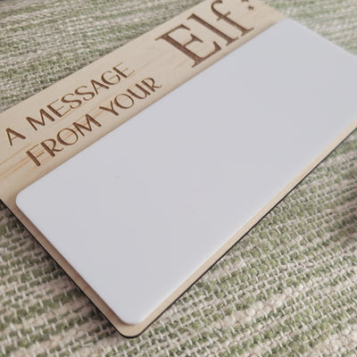 Elf on the shelf - A message from your Elf - Note Board