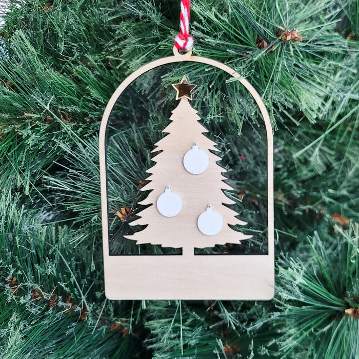 Family Tree Ornament - Arch - Double Layer