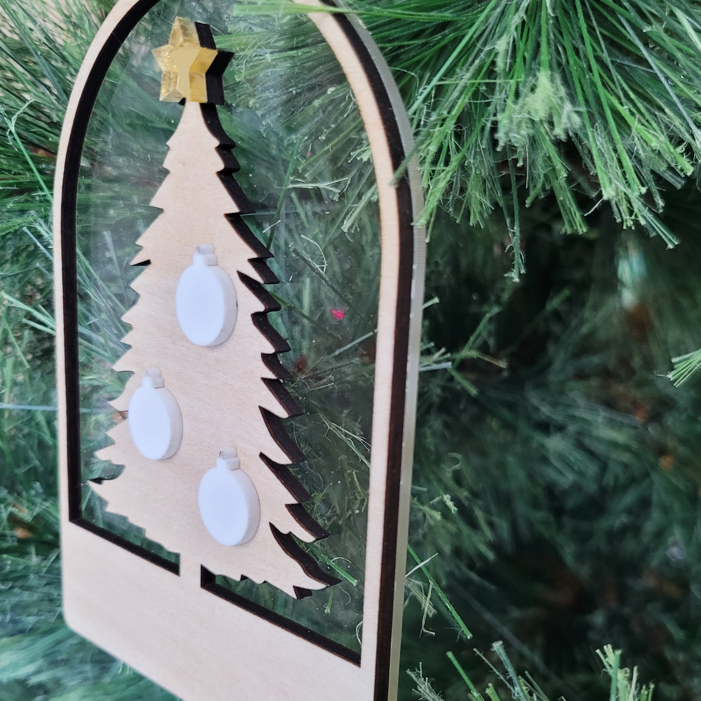 Family Tree Ornament - Arch - Double Layer