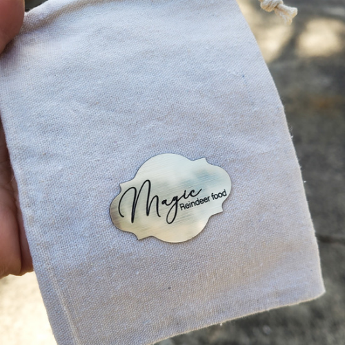 Magic Reindeer Food Bag - Engraved Tag