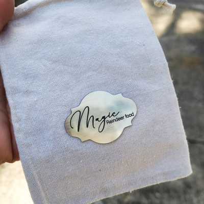 Magic Reindeer Food Bag - Engraved Tag