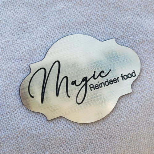 Magic Reindeer Food Bag - Engraved Tag