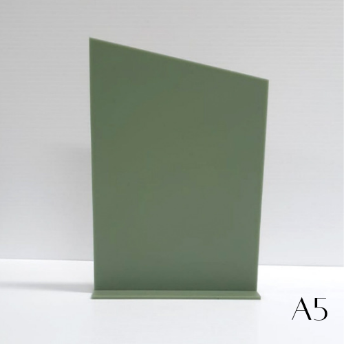 A5 Acrylic Square Cut Sign + Base