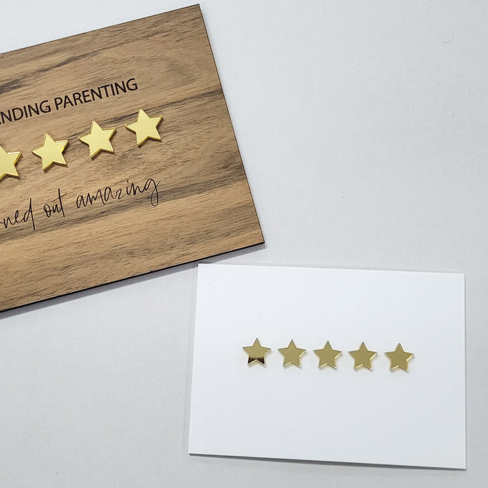 5 Star Review Plaque (3 sizes available) - Blank