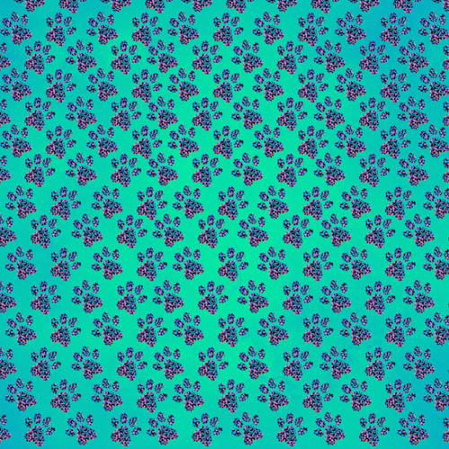 Paw print Green