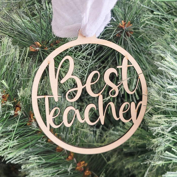 Best Teacher Ornament