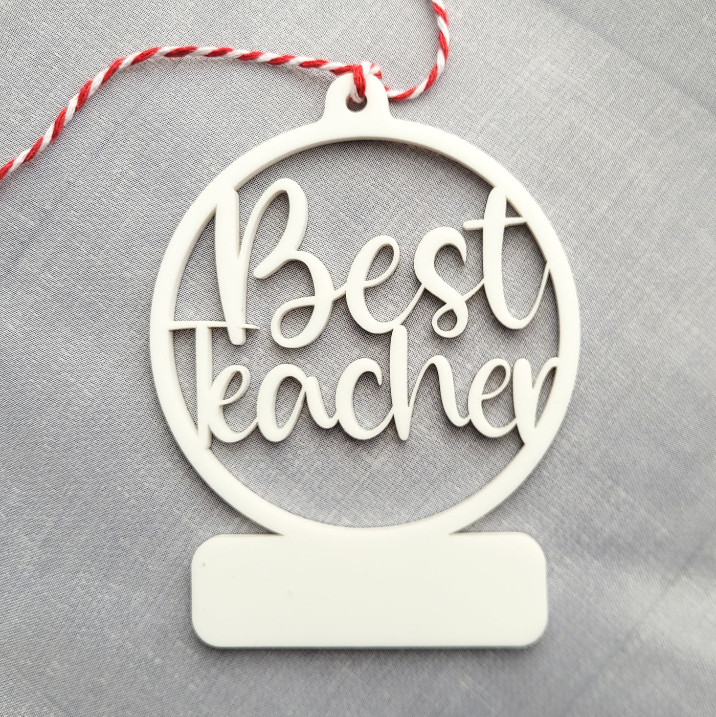 Best Teacher Ornament - With personalisation space