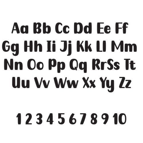 Letters + Numbers - Rounded Bold
