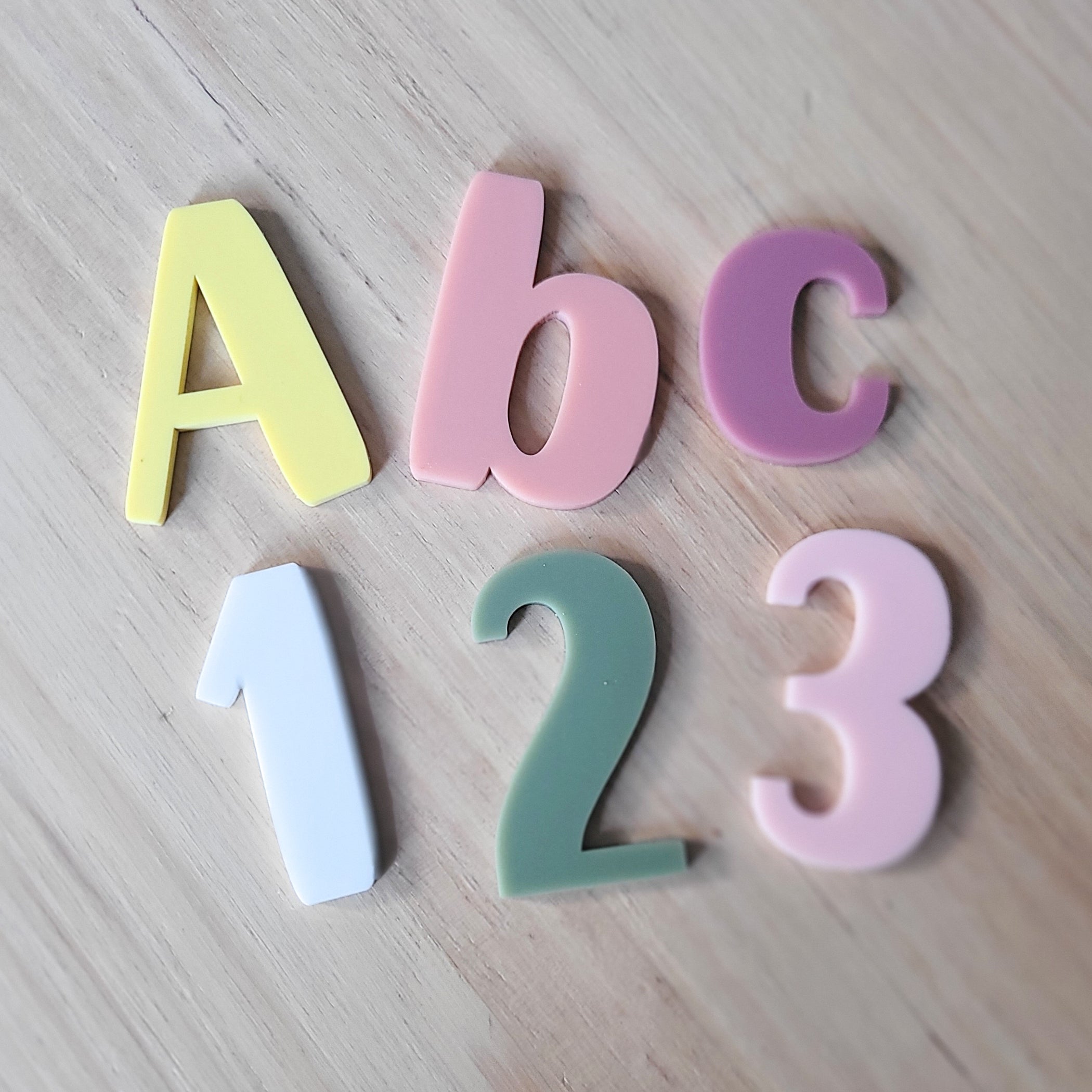 Letters + Numbers - Rounded Bold — Laser Cut Blanks