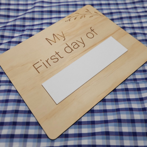 My First Day of.. Boards - Plywood BLANK - SVG supplied