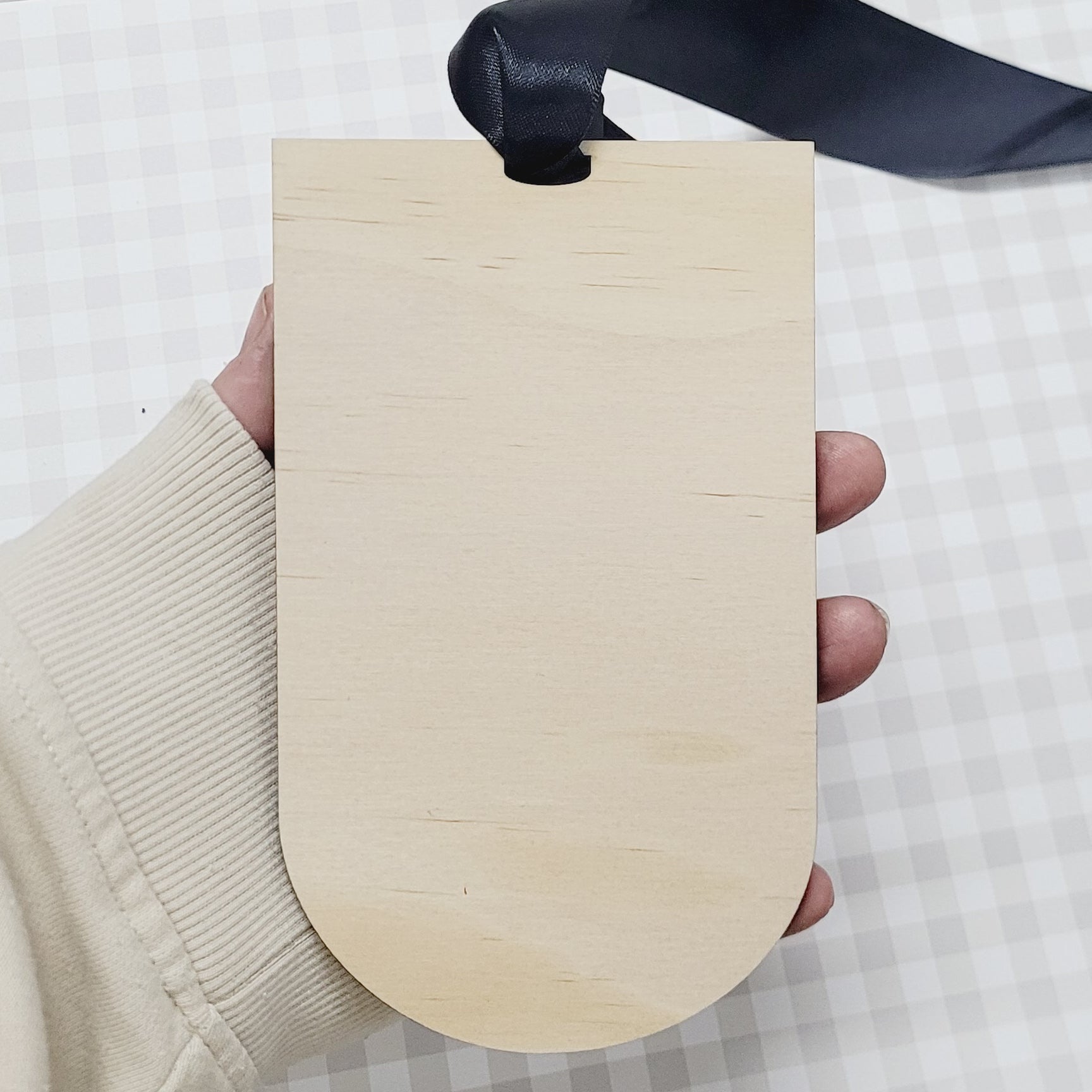 Large Arched Tag | Sign | Acrylic + Timber