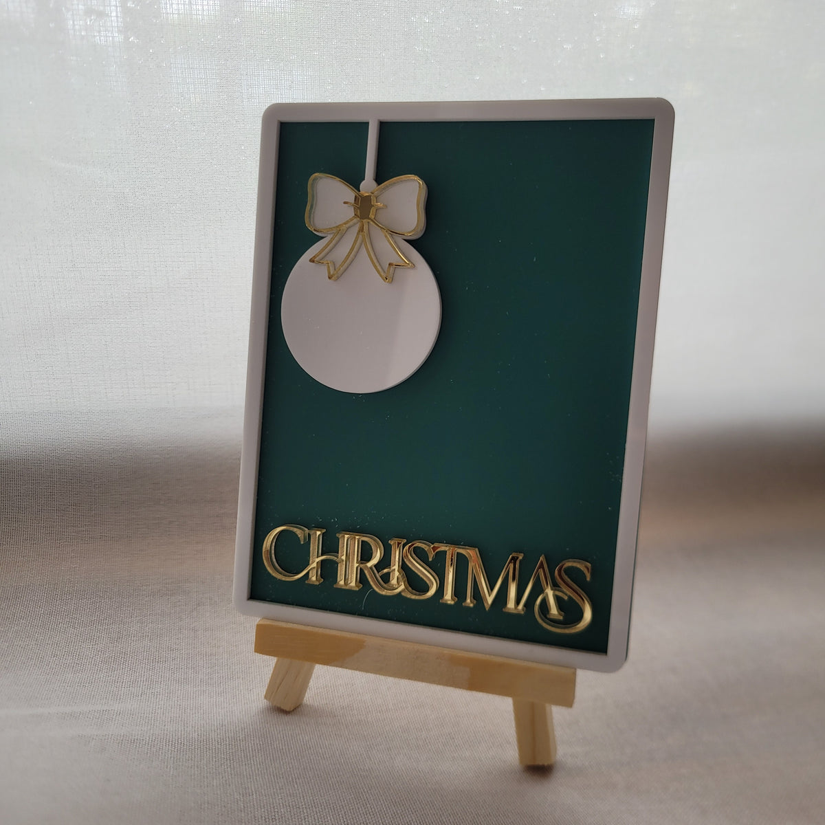 Rectangle + Bauble - Countdown to Christmas Sign — Laser Cut Blanks