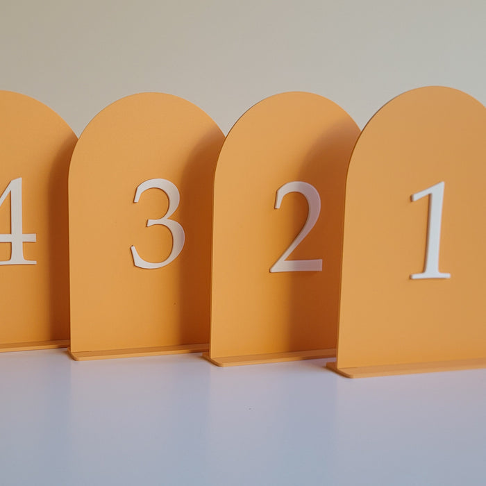 Arch Table Sign | Table Number - A5 Size
