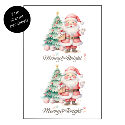 MERRY & BRIGHT - Sublimation Print