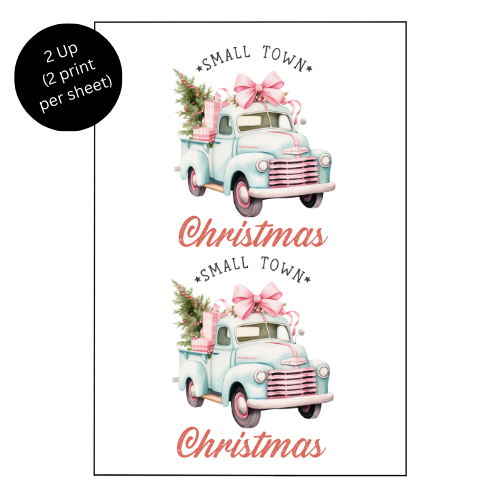 SMALL TOWN CHRISTMAS - Sublimation Print