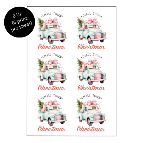 SMALL TOWN CHRISTMAS - Sublimation Print