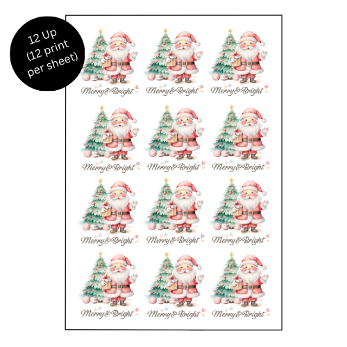 MERRY & BRIGHT - Sublimation Print