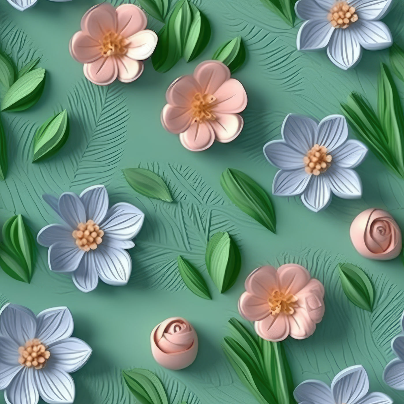 3D Flower Medley 9