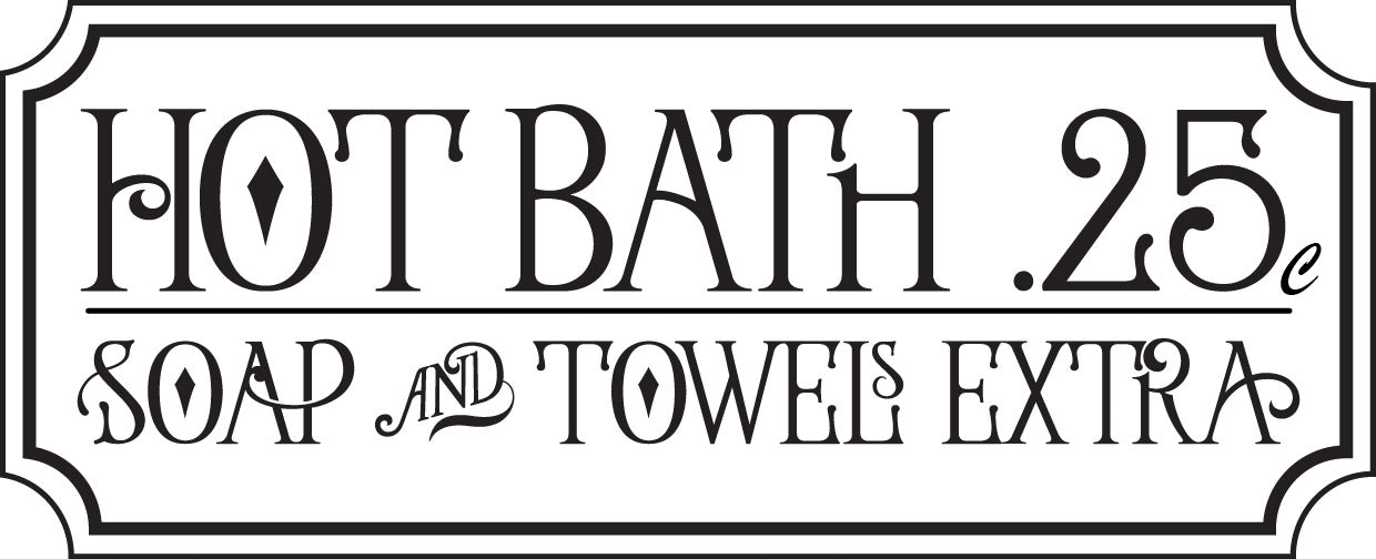 Hot Bath .25c SVG File