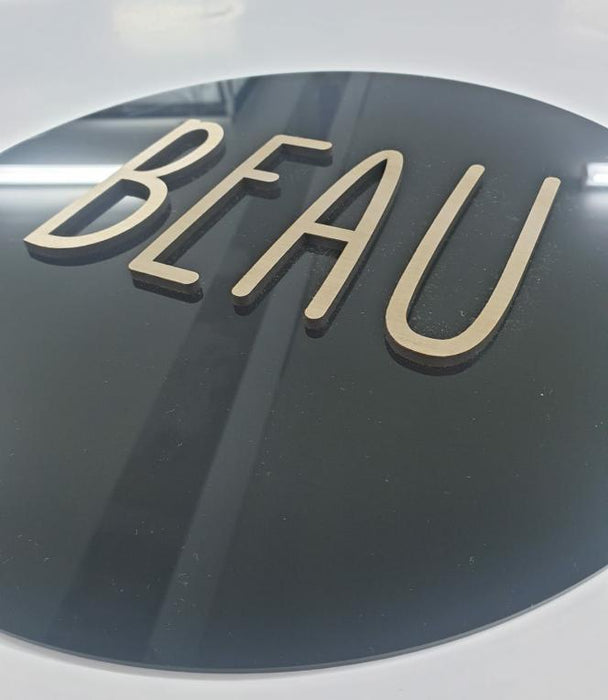 Circle Acrylic Name Plaque