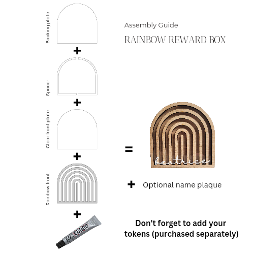 Arch | Rainbow Reward Box | Reward Jar | Timber