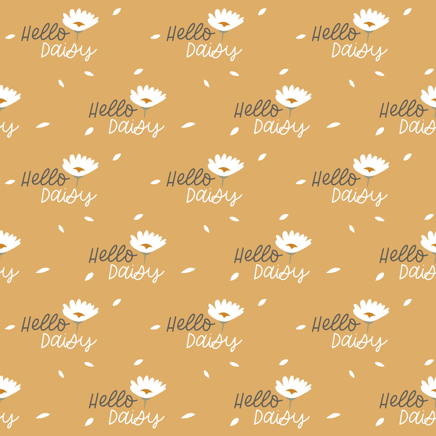 Hello Daisy - mustard