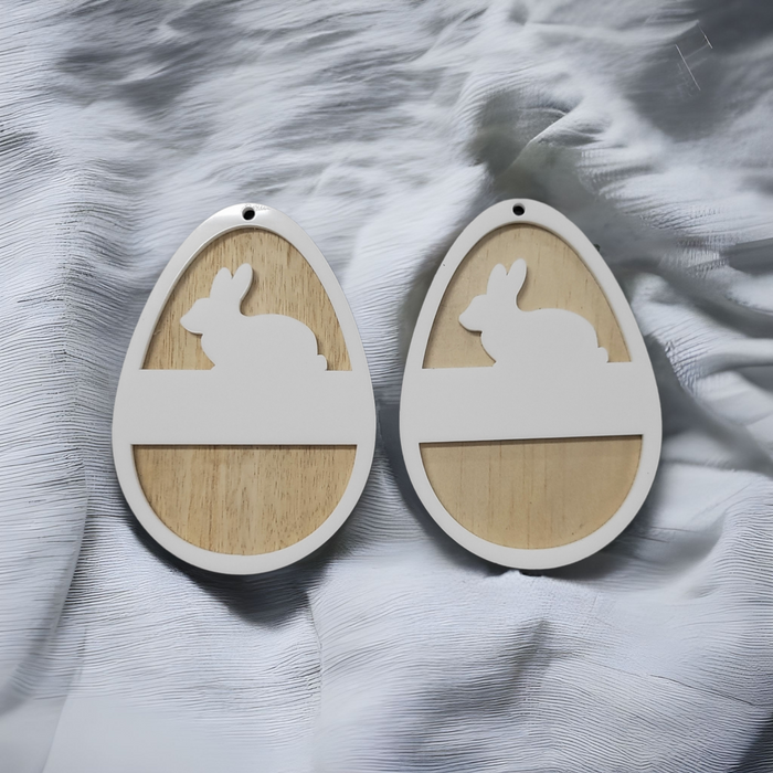 Double Layered Easter Bunny Tag