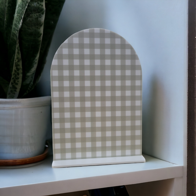Gingham Arch + Base - A5