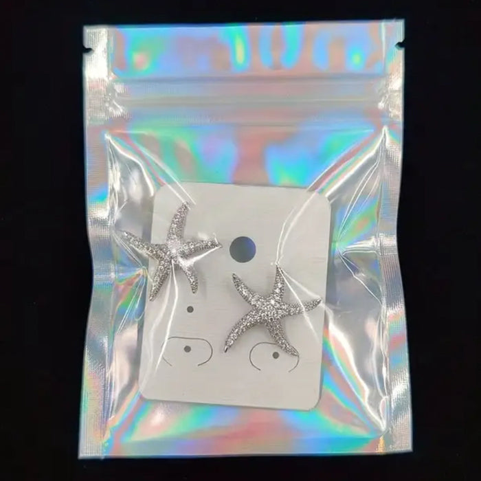 Holographic Reusable Iridescent Self-Seal Bags | 10pack