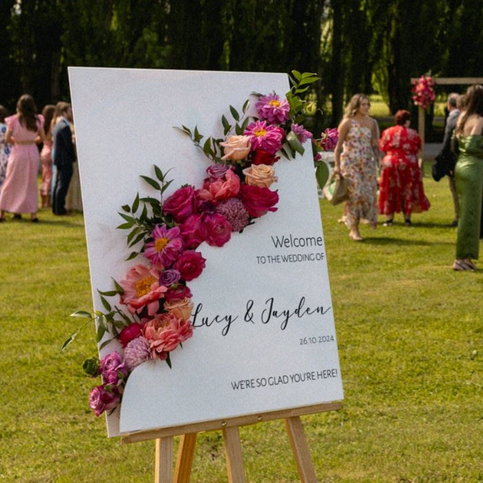 Flower Box Welcome Sign | Wedding
