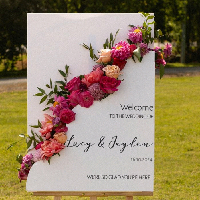 Flower Box Welcome Sign | Wedding