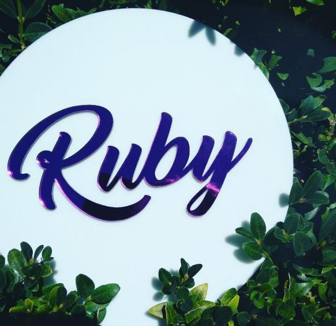 Circle Acrylic Name Plaque