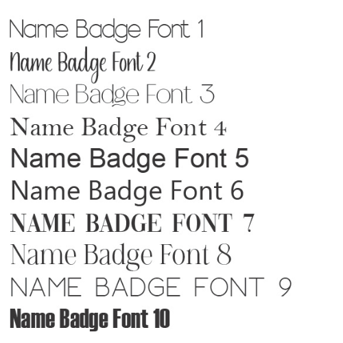 Name Badges – UV Printed