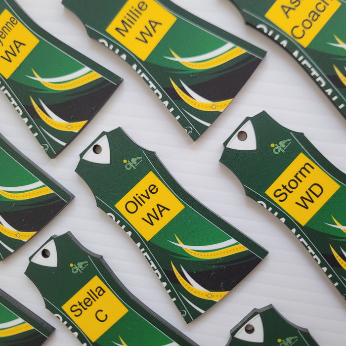 Custom Printed Sports Keyring | Netball | Available for all sports