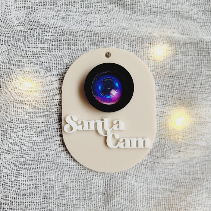 Mini Santa's Cam | Elf Cam Hanging Sign